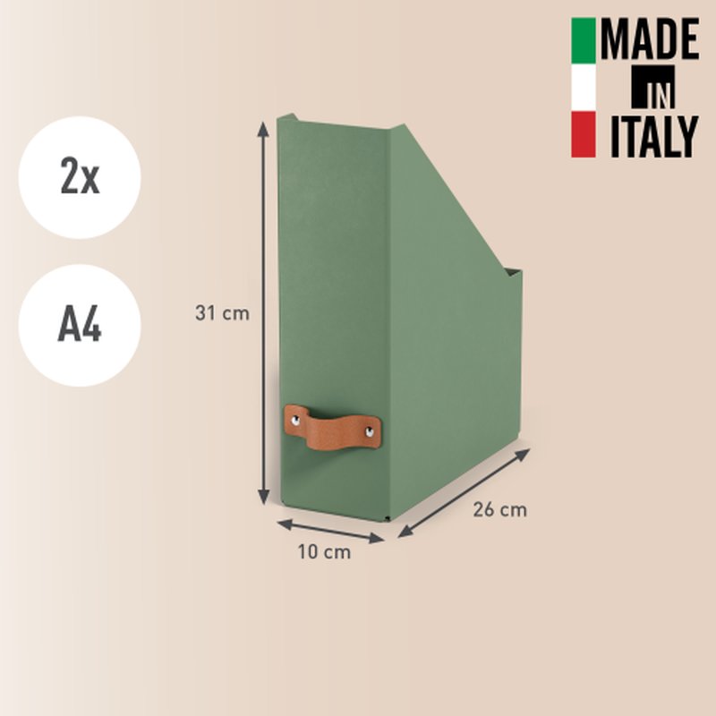 Leitz 24710050 estante para revistas Cartón Verde - Imagen 2