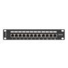 PATCH PANEL LANBERG 12 PUERTOS 1U 10" CAT.6 BLINDADO NEGRO