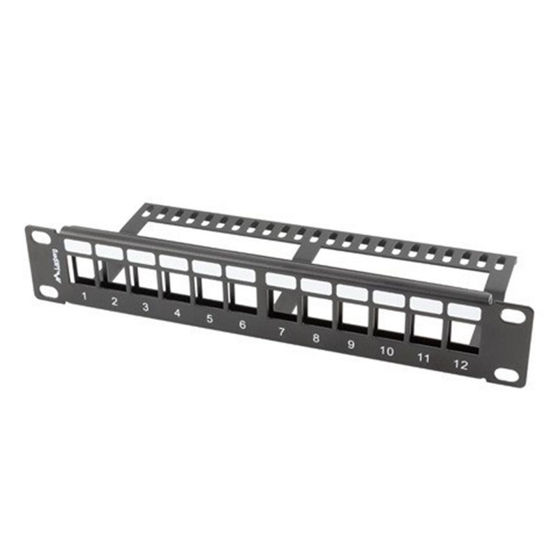 PATCH PANEL LANBERG 12 PUERTOS 1U RACK 19-ORGANIZADOR MODULOS KEYSTONE NEGRO PATCH PANEL LANBERG 12 PUERTOS 1U RACK 19-ORGANIZADOR MODULOS KEYSTONE NEGRO