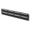 PATCH PANEL LANBERG 48 PUERTOS 2U 19? CAT.6 NEGRO