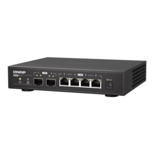 QNAP QSW-2104-2S switch No administrado 2.5G Ethernet Negro QNAP QSW-2104-2S switch No administrado 2.5G Ethernet Negro