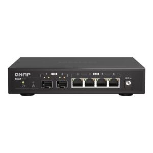 QNAP QSW-2104-2S switch No administrado 2.5G Ethernet Negro QNAP QSW-2104-2S switch No administrado 2.5G Ethernet Negro