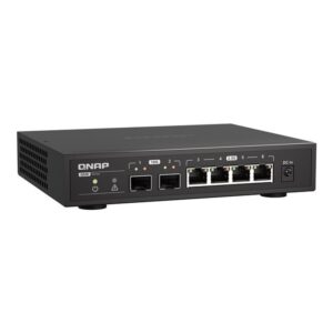 QNAP QSW-2104-2S switch No administrado 2.5G Ethernet Negro QNAP QSW-2104-2S switch No administrado 2.5G Ethernet Negro