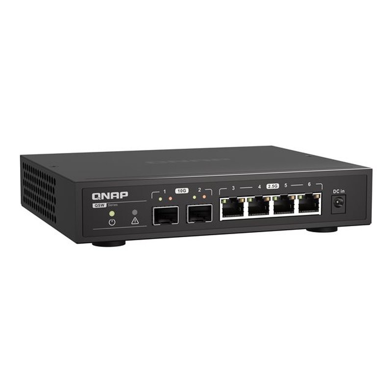 QNAP QSW-2104-2S switch No administrado 2.5G Ethernet Negro QNAP QSW-2104-2S switch No administrado 2.5G Ethernet Negro - Imagen 5