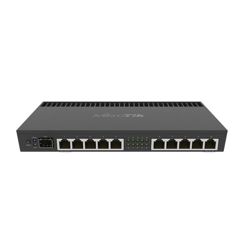 ROUTER WIRELESS MIKROTIK RB4011IGS+RM 10P 10/100/1000 SFP+ POE BLACK