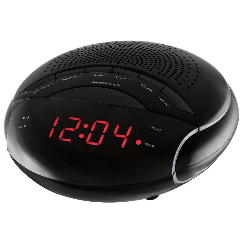 Radio Reloj Despertador Nevir Nvr - 335dd Negro