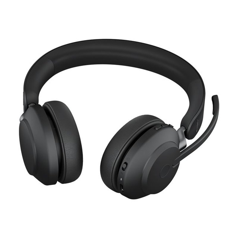 Reacondicionado | Jabra Evolve2 65, UC Stereo Auriculares Inalámbrico Diadema Oficina/Centro de llamadas USB Tipo C Bluetooth Negro