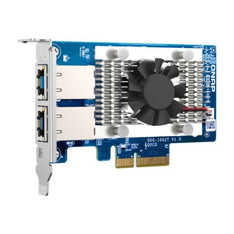 Reacondicionado | QNAP QXG-10G2T adaptador y tarjeta de red Interno Ethernet 10000 Mbit/s Reacondicionado | QNAP QXG-10G2T adaptador y tarjeta de red Interno Ethernet 10000 Mbit/s