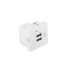 ROSETA PARED LANBERG 230V 2 X USB 5V 2.1A BLANCO