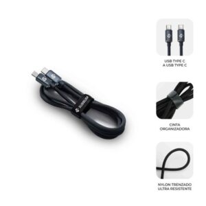 SUBBLIM CABLE OPTIMUS 60W C-C 1m BLACK