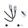 SUBBLIM CABLE PLUS 100W C-C 1M BLACK