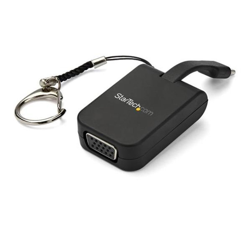 StarTech.com Adaptador Portátil USB-C a VGA con Llavero de Conexión Rápida StarTech.com Adaptador Portátil USB-C a VGA con Llavero de Conexión Rápida