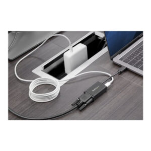 StarTech.com Adaptador USB C a VGA con Entrega de Alimentación - Convertidor de Vídeo de USB tipo C a Monitor VGA de 1080p con Carga - PD de 60W - Compatible con Thunderbolt 3 - Negro StarTech.com Adaptador USB C a VGA con Entrega de Alimentación - Convertidor de Vídeo de USB tipo C a Monitor VGA de 1080p con Carga - PD de 60W - Compatible con Thunderbolt 3 - Negro