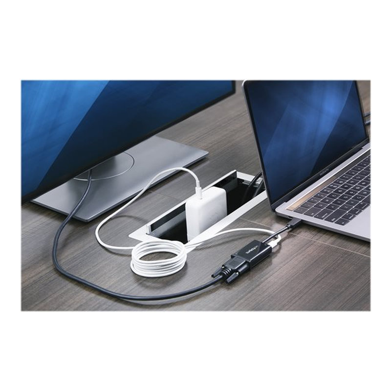 StarTech.com Adaptador USB C a VGA con Entrega de Alimentación - Convertidor de Vídeo de USB tipo C a Monitor VGA de 1080p con Carga - PD de 60W - Compatible con Thunderbolt 3 - Negro StarTech.com Adaptador USB C a VGA con Entrega de Alimentación - Convertidor de Vídeo de USB tipo C a Monitor VGA de 1080p con Carga - PD de 60W - Compatible con Thunderbolt 3 - Negro - Imagen 8