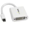 StarTech.com Adaptador Vídeo Mini DisplayPort Mini DP a DVI-I - Conversor Pasivo - 1920x1200 - Blanco