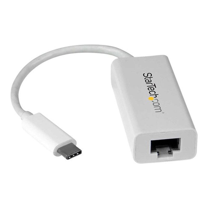 StarTech.com Adaptador de Red Gigabit USB-C - USB 3.1 Gen 1 (5 Gbps) - Blanco StarTech.com Adaptador de Red Gigabit USB-C - USB 3.1 Gen 1 (5 Gbps) - Blanco