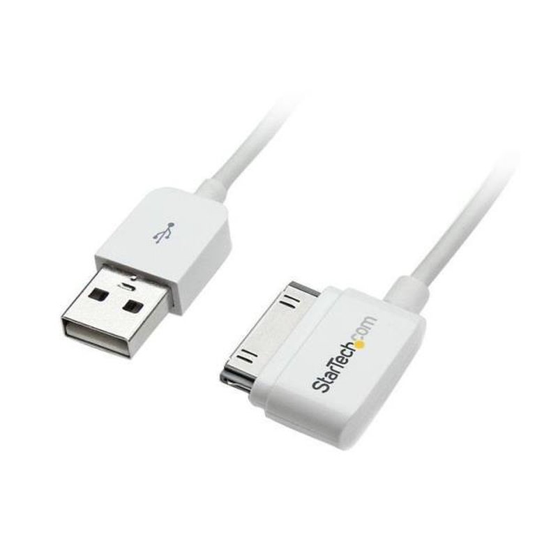 StarTech.com Cable Cargador 3m Conector Dock Connector 30 Pines de Apple a USB 2.0 iPod, iPhone y iPad USB A