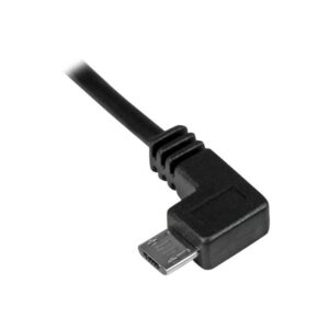 StarTech.com Cable de 0,5m Micro USB Acodado a la Izquierda para Carga y Sincronización de Smartphones o Tablets