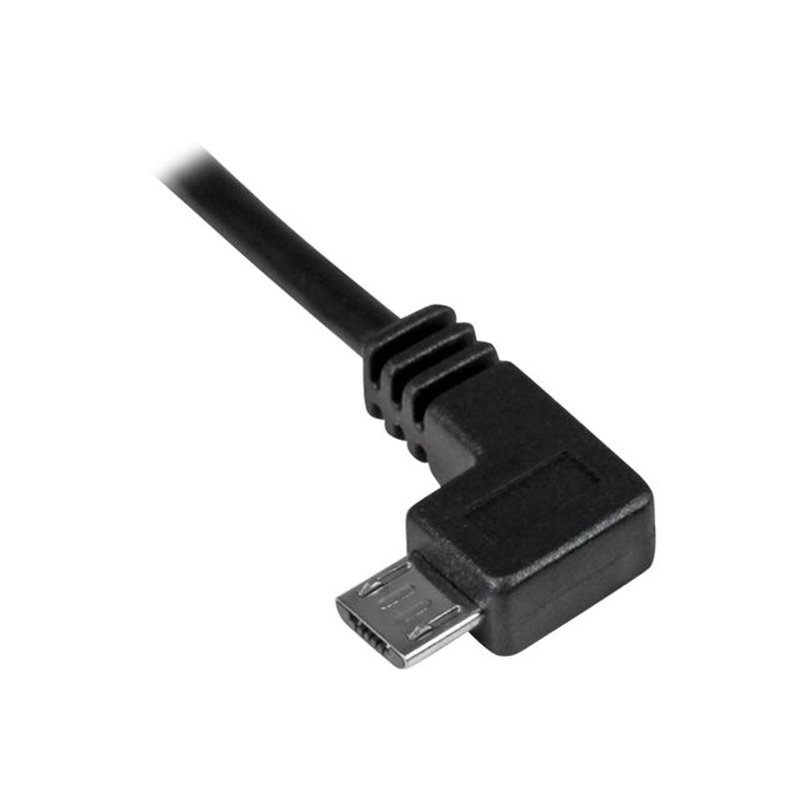 StarTech.com Cable de 0,5m Micro USB Acodado a la Izquierda para Carga y Sincronización de Smartphones o Tablets - Imagen 2