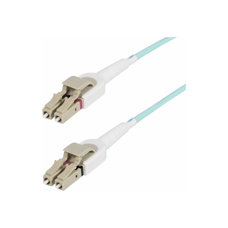StarTech.com Cable de Fibra Óptica Multimodo Conmutable LC a LC (UPC) OM4 de 5m - 50/125µm - Redes de 100G - Low Insertion Loss - LSZH - Conmutado de Polaridad sin Herramientas StarTech.com Cable de Fibra Óptica Multimodo Conmutable LC a LC (UPC) OM4 de 5m - 50/125µm - Redes de 100G - Low Insertion Loss - LSZH - Conmutado de Polaridad sin Herramientas