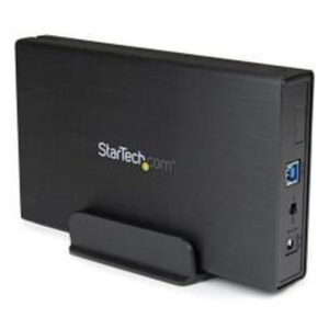 StarTech.com Caja Carcasa USB 3.0 de Disco Duro SATA 3 III 6Gbps de 3,5 Pulgadas Externo con UASP - Aluminio Negro