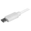StarTech.com Cargador USB de 2 Puertos para Coche con Cable Micro USB y puerto USB - Blanco