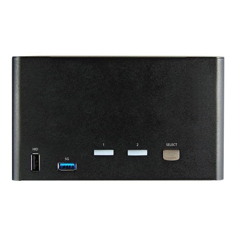 StarTech.com Switch Conmutador KVM de 2 Puertos DisplayPort 1.2 para 4 Monitores - DP HDR UHD 4K de 60Hz - Hub Ladrón de 2 Puertos USB 3.0 (5Gbps) - 4 Puertos USB 2.0 HID - Audio - Hotkeys - Imagen 2