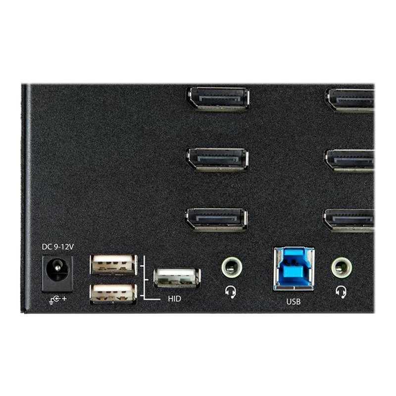 StarTech.com Switch Conmutador KVM de 2 Puertos DisplayPort 1.2 para 4 Monitores - DP HDR UHD 4K de 60Hz - Hub Ladrón de 2 Puertos USB 3.0 (5Gbps) - 4 Puertos USB 2.0 HID - Audio - Hotkeys - Imagen 7
