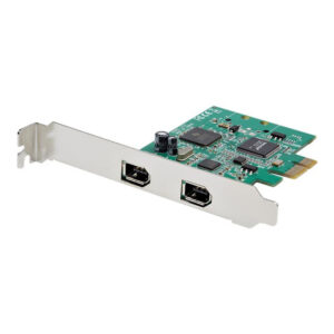 StarTech.com Tarjeta PCI Express FireWire de 2 Puertos - Adaptador PCIe FireWire 1394a