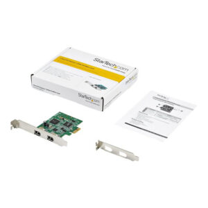 StarTech.com Tarjeta PCI Express FireWire de 2 Puertos - Adaptador PCIe FireWire 1394a StarTech.com Tarjeta PCI Express FireWire de 2 Puertos - Adaptador PCIe FireWire 1394a