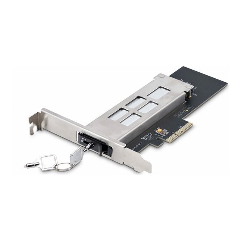 StarTech.com Tarjeta PCIe x4 a SSD NVMe M.2 - Rack Móvil Backplane con Bandeja Removible Hot Swap Intercambiable en Caliente - Bahía de Unidad PCIe 4.0/3.0 - con Llave StarTech.com Tarjeta PCIe x4 a SSD NVMe M.2 - Rack Móvil Backplane con Bandeja Removible Hot Swap Intercambiable en Caliente - Bahía de Unidad PCIe 4.0/3.0 - con Llave - Imagen 2