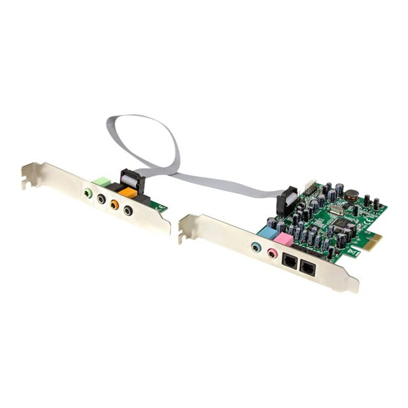 StarTech.com Tarjeta de sonido PCI Express con sonido envolvente de 7.1 canales 24bit 192 kHz