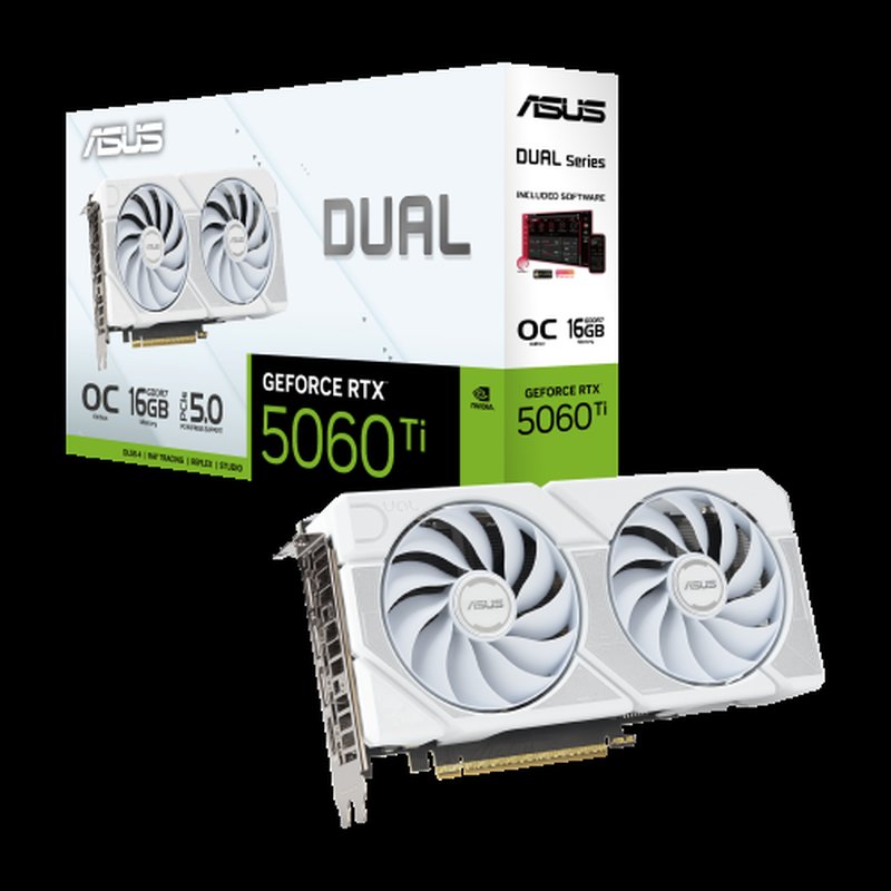 ASUS Dual -RTX5060TI-O16G-WHITE NVIDIA GeForce RTX 5060 Ti 16 GB GDDR7 - Imagen 14