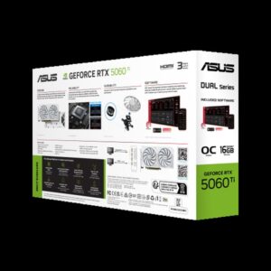 ASUS Dual -RTX5060TI-O16G-WHITE NVIDIA GeForce RTX 5060 Ti 16 GB GDDR7
