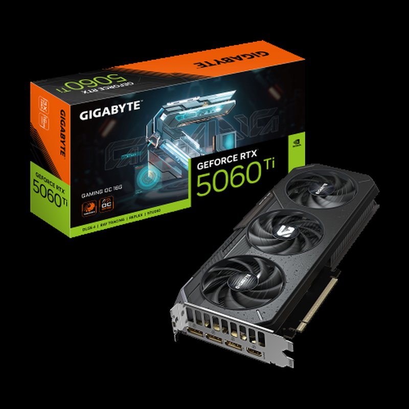 TARJETA GRAFICA GIGABYTE RTX 5060 TI GAMING 16G OC