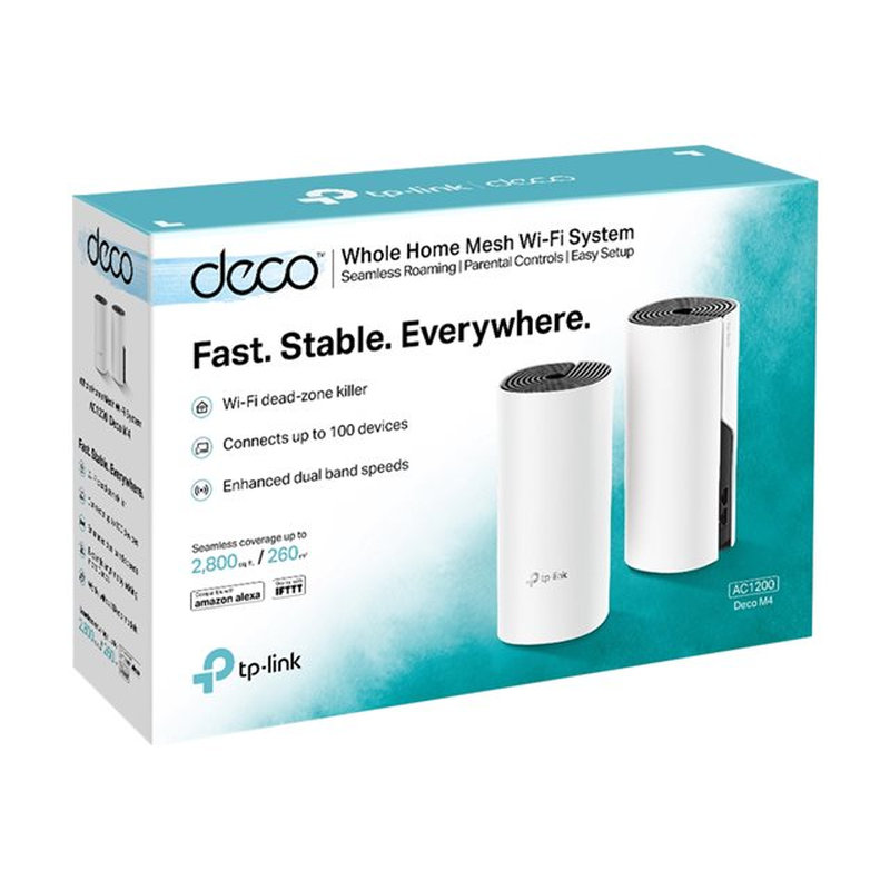 TP-Link Deco M4(2-pack) Doble banda (2,4 GHz / 5 GHz) Wi-Fi 5 (802.11ac) Blanco Interno - Imagen 3