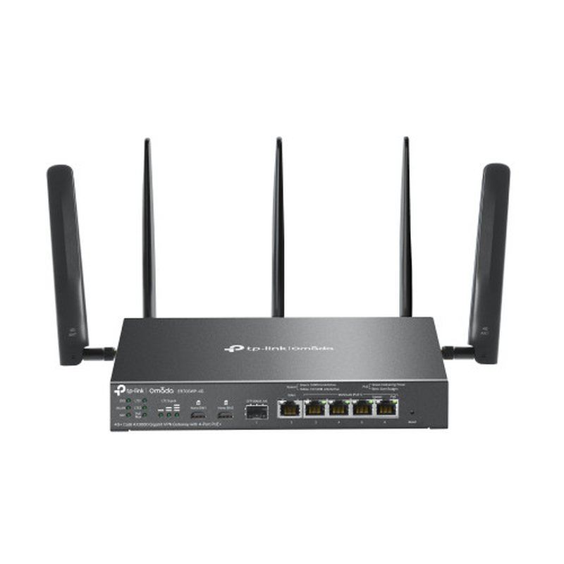 TP-Link ER706WP-4G router inalámbrico Gigabit Ethernet Doble banda (2,4 GHz / 5 GHz) Negro TP-Link ER706WP-4G router inalámbrico Gigabit Ethernet Doble banda (2,4 GHz / 5 GHz) Negro