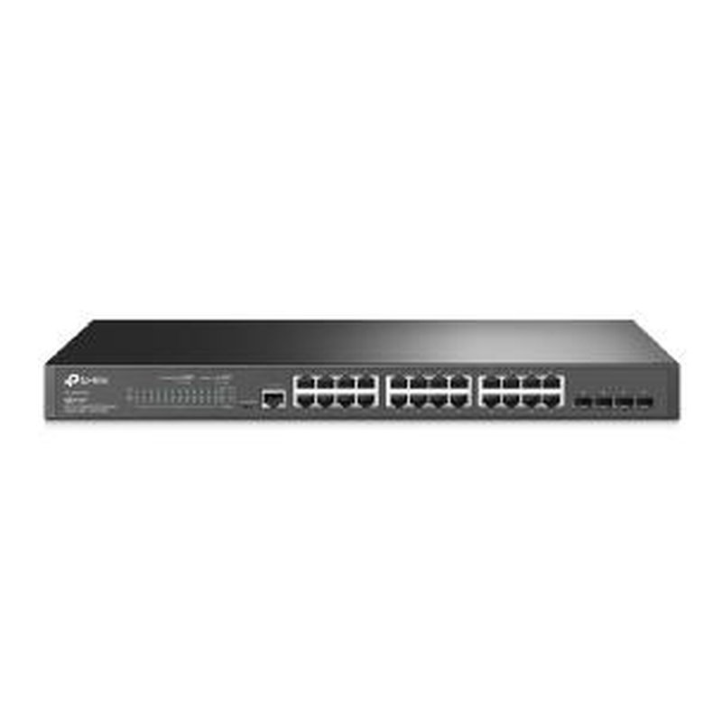 TP-Link TL-SG3428 switch Gestionado L2/L3 Gigabit Ethernet (10/100/1000) 1U Negro TP-Link TL-SG3428 switch Gestionado L2/L3 Gigabit Ethernet (10/100/1000) 1U Negro