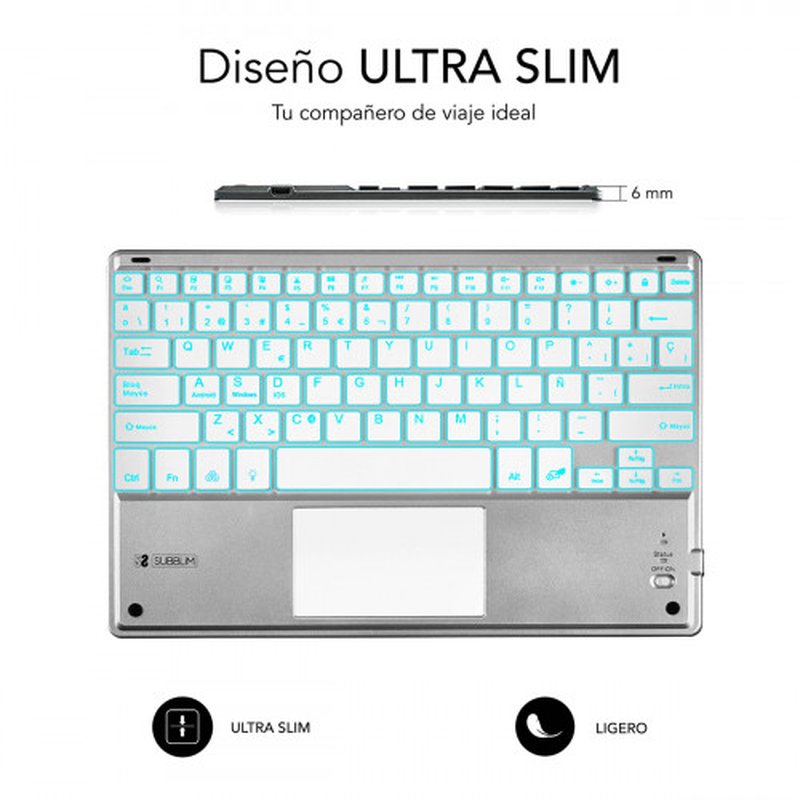 Teclado Tablet Subblim Sub - Kbt - Smbt50 Inalambrico Teclado Tablet Subblim Sub - Kbt - Smbt50 Inalambrico - Imagen 3