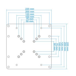 TooQ Adaptador VESA 200X200