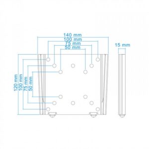 TooQ SOPORTE ULTRA DELGADO PARA MONITOR / TV LCD, PLASMA DE 10-23, NEGRO