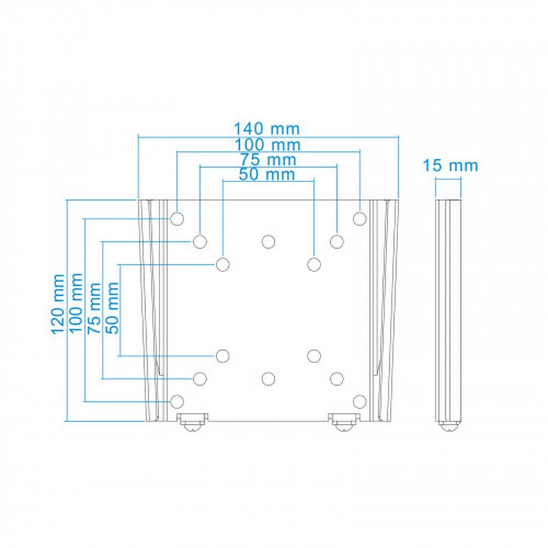 TooQ SOPORTE ULTRA DELGADO PARA MONITOR / TV LCD, PLASMA DE 10-23, NEGRO - Imagen 7