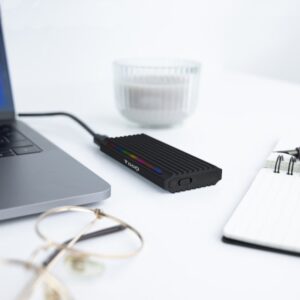 TooQ Shinobi Caja externa para unidad de estado sólido (SSD) Negro M.2