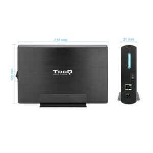 TooQ TQE-3531B caja para disco duro externo Caja de disco duro (HDD) Negro 3.5"
