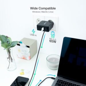 TooQ TQLC-USBC65PD adaptador e inversor de corriente Interior 65 W Negro TooQ TQLC-USBC65PD adaptador e inversor de corriente Interior 65 W Negro