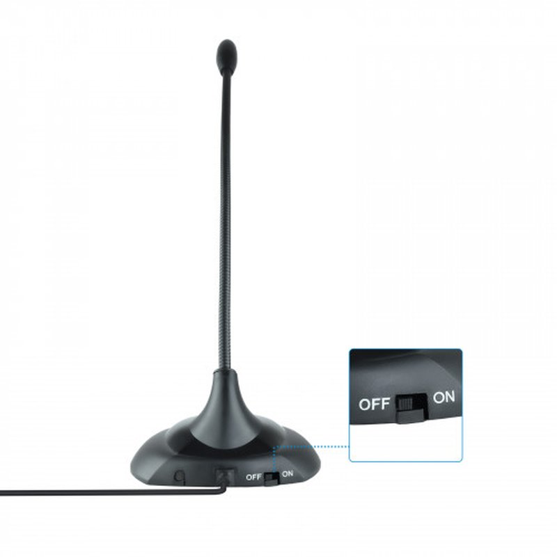 TooQ TQMM-213 micrófono Negro Micrófono para ordenador portátil - Imagen 3