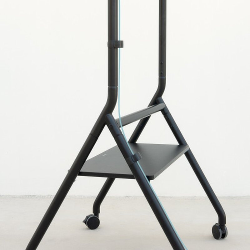 TooQ iDREAMS Soporte de Suelo con Ruedas para Pantalla 37"-86", Negro - Imagen 3