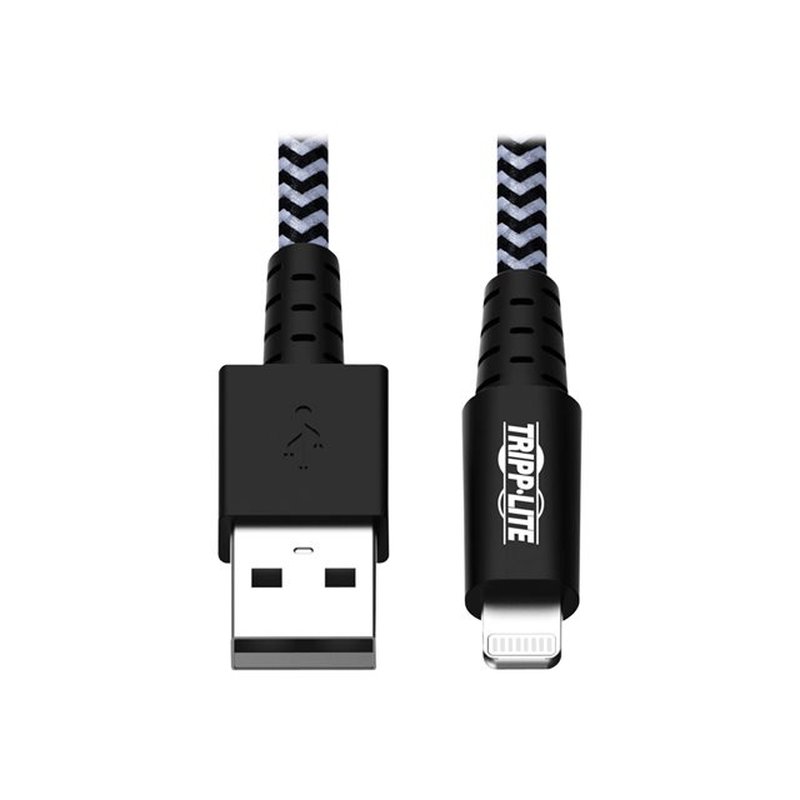 Tripp Lite M100-003-HD Cable de Sincronización y Carga USB A a Lightning para Servicio Pesado, Certificado MFi - M/M, USB 2.0, 0.91 m [3 pies] - Imagen 2