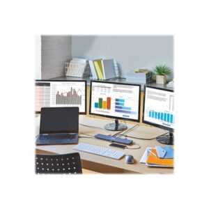 Tripp Lite U442-DOCK7D-B Estación de Conexión USB C, Pantalla Triple - 4K HDMI y DP, VGA, USB 3.2 Gen 1, Hub USB A y USB C, GbE, Carga PD de 100W, Negro