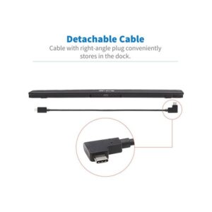 Tripp Lite U442-DOCK7D-B Estación de Conexión USB C, Pantalla Triple - 4K HDMI y DP, VGA, USB 3.2 Gen 1, Hub USB A y USB C, GbE, Carga PD de 100W, Negro